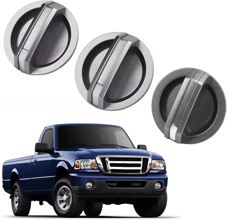 3Pcs Heater Fan Control Knobs Fit For Ford Ranger PJ PK Mazda BT-50 2006-2011 - image 2 of 4