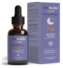 TruHeight Kids Sleep Tincture Ages 2+ (Watermelon Flavor) Toddlers Sleep Aid