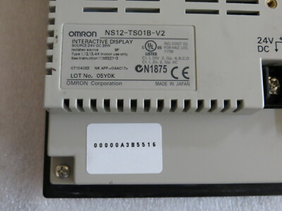 Omron NS12-TS01B-V2 Interactive Display Color Touch /Ethernet