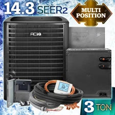 3 Ton AC Unit, R32 Central Air Conditioning Condenser & Evaporator Coil System