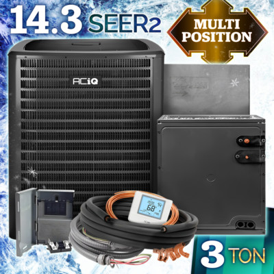 3 Ton AC Unit, R32 Central Air Conditioning Condenser & Evaporator Coil System