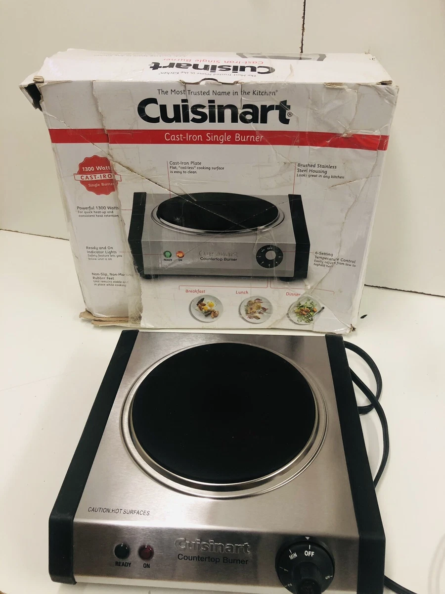 Cuisinart® Cast Iron Single Burner, Hot Plate Electric