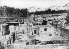 The ancient Roman city Herculaneum which was destroyed along - 1930 Old Photo