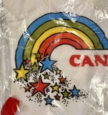RETRO NOS Vintage CANADA Stars & Rainbow Colorful Oven Mitt Hand Mate