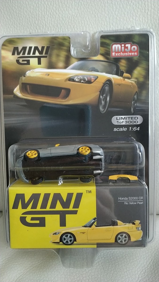 【新品】超希少MIJO MINI GTミニカーS2000CR MINI GT 282 chase (broken spoiler, car shifted) Honda S2000