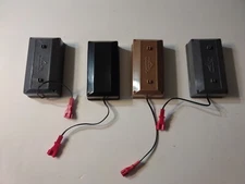 4 Tyco Mattel Slot Car Track Battery Boxes  Requires 4 D Batteries  not included
