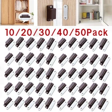 Lot Brown Magnetic Door Catches Kitchen Cupboard Wardrobe Cabinet Latch Catch US