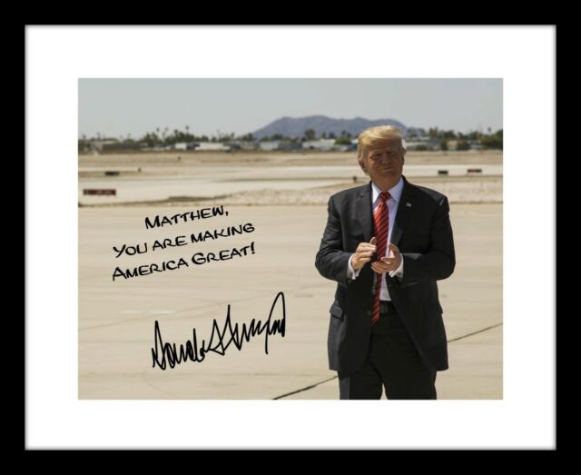 Personalized Donald Trump 8x10 Signed Photo Print Autographed Your Name Picture