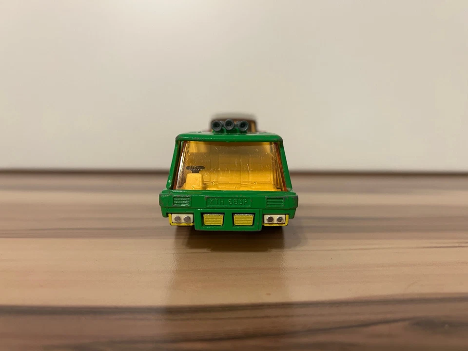 Matchbox Super Kings K-2 Car Recovering Vehicle Set 1. Version grün mit Sand Cat - Bild 2 von 4