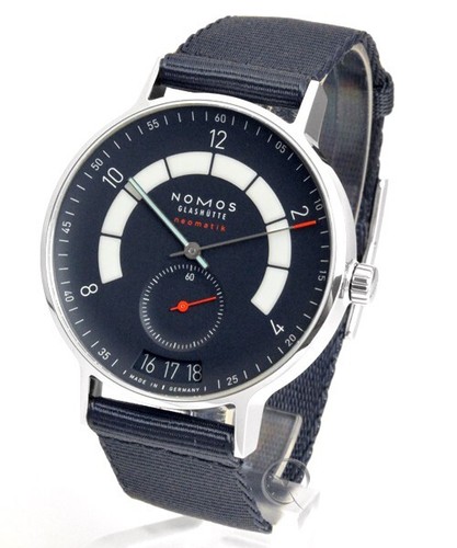 Nomos Autobahn neomatik 41 Datum nachtblau(ungetragen) Herrenuhr-13,7%gespart!*