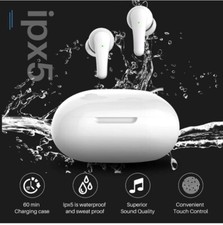 Wireless Earbuds [Upgraded]•Bluetooth V5.2 Headphones•Touch Control•IPX5•25hr PT