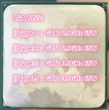 Intel Pentium Dual-Core G840 G850 G860 G870 LGA 1155 Desktop CPU