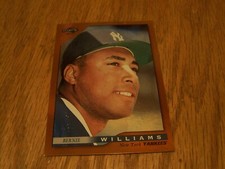 BERNIE WILLIAMS   1996   SCORE DUGOUT COLLECTION  BASEBALL CARD # 68