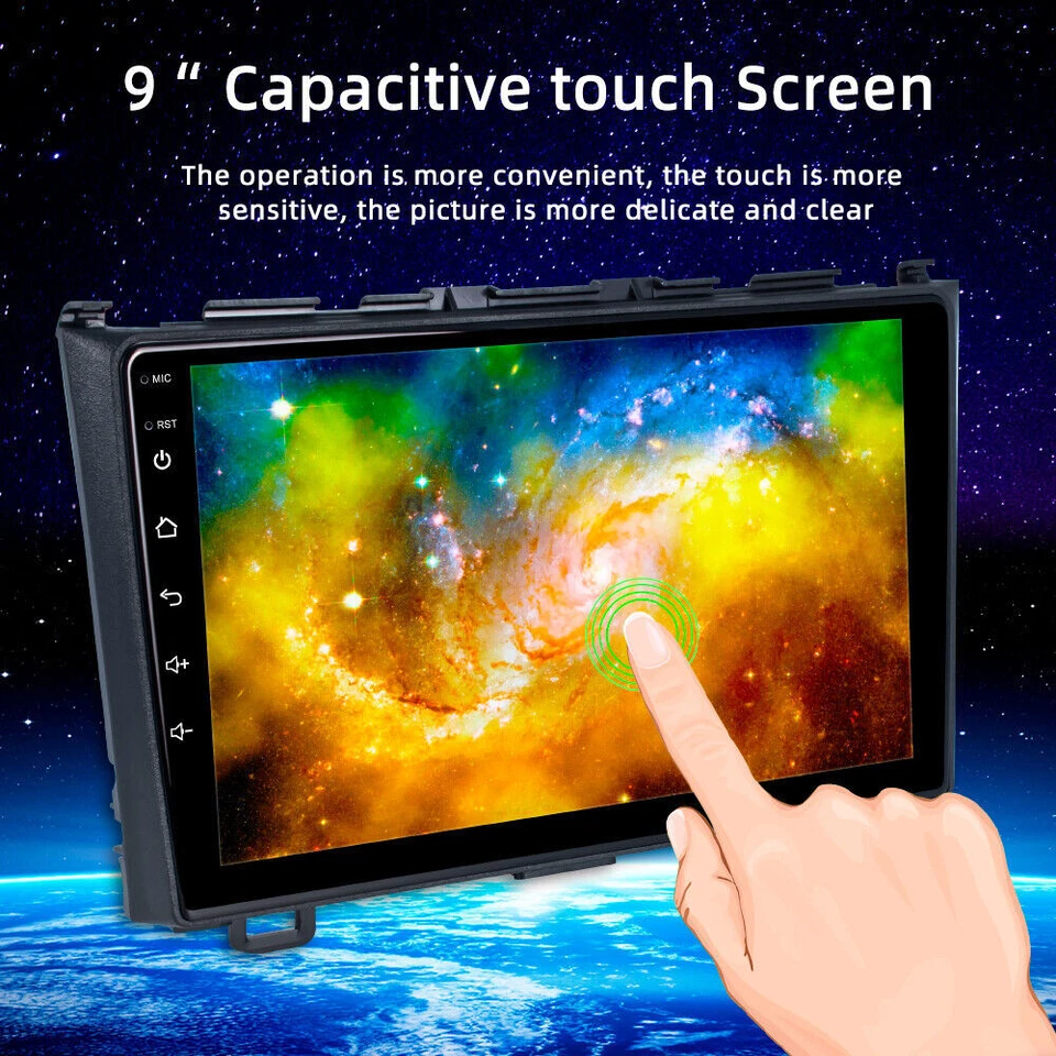 Android 11 Car Stereo Radio GPS NAVI WIFI FM BT 9" For Honda CRV CR-V 2007-2011 - Image 4 of 4