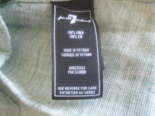 7 For All Mankind Long sleeve Lightweight Oxford Shirt XS, S, XL, XXL $148 NWT - Picture 14 of 21