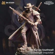 Harian Southwall Human Gunslinger Artificer Rogue Fighter Miniature | D&D DnD