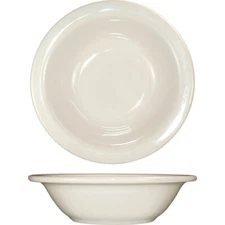 Rolled Edge Stoneware Round Grapefruit Bowl American White 10 oz | 36/Case