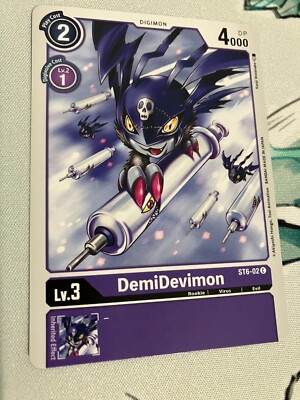 DemiDevimon ST6-02 C Digimon CCG | Venomous Violet Near Mint English