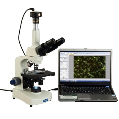 OMAX 40X-2500X Dry Darkfield/Brightfield Trinocular LED Microscope+5MP Camera