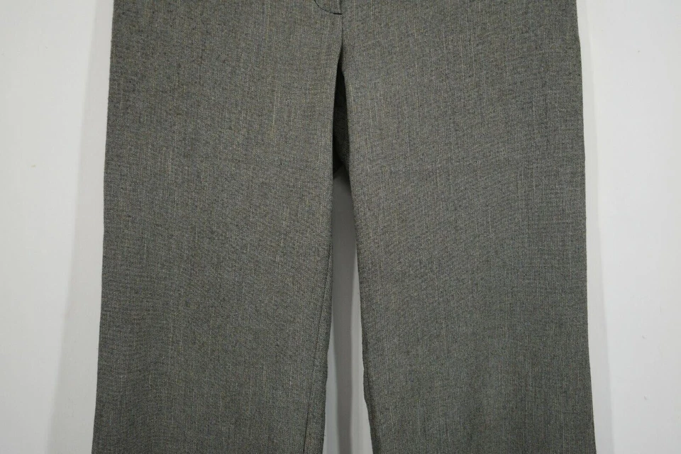 Pantalones To The Max para mujer gris gancho delantero cremallera mosca elástico pierna recta talla 8 Foto 3 de 4