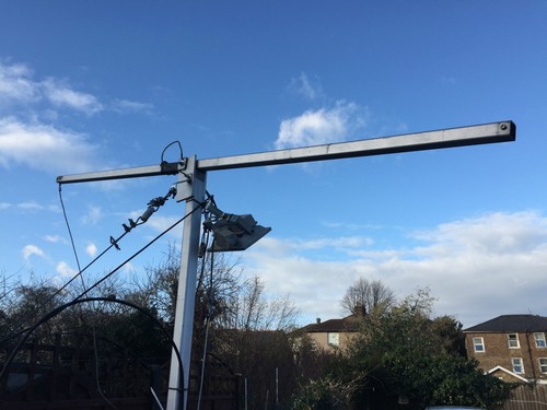 lifting mast for antenna