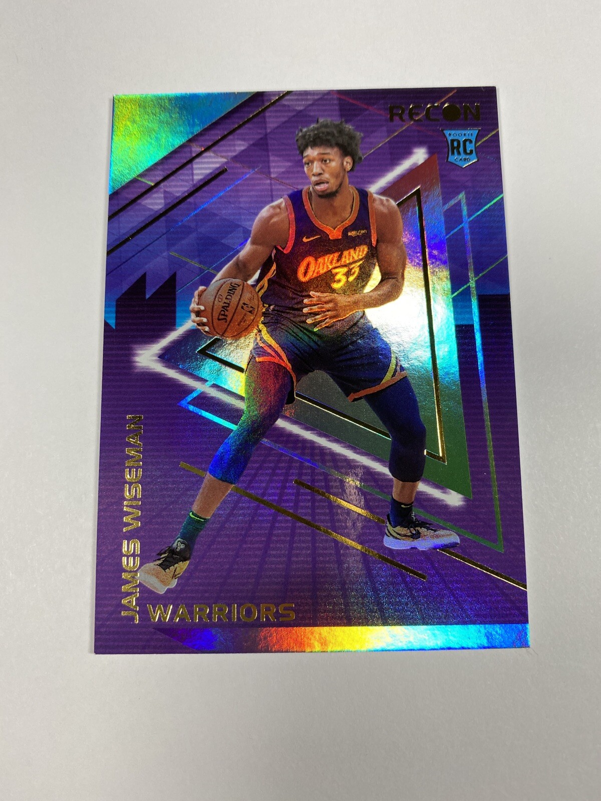 2020-21 Panini Recon Holo #25 James Wiseman Rookie RC Warriors