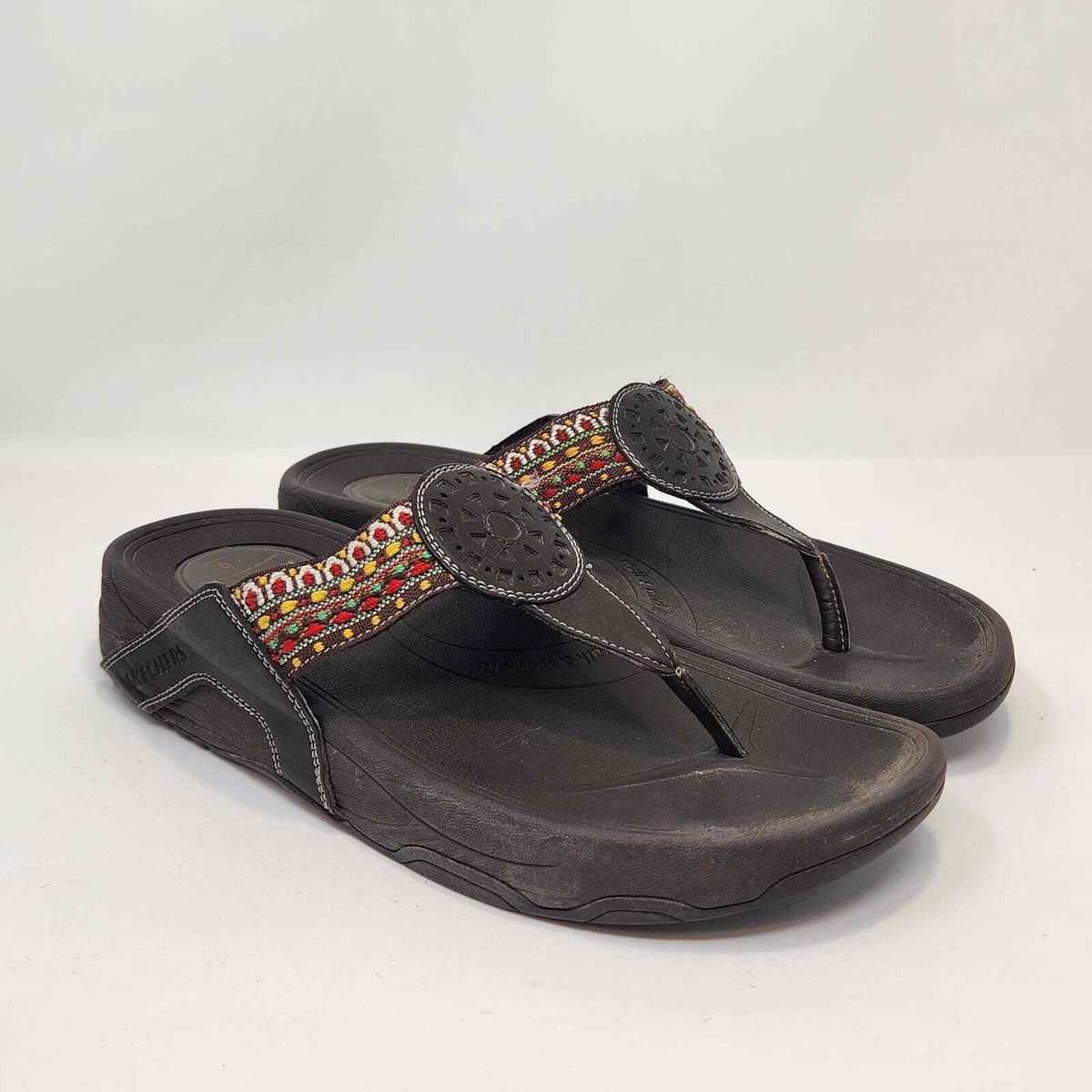 Skechers Tone Up Cali Meow Thong Slip On Sandals Womens Size