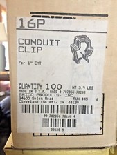 Erico Caddy 16P Conduit Hanger Clip, for 1" EMT, Box of 100