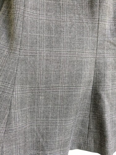 Ann Taylor Loft Skirt Women 4 Gray Plaid Short Ruffle Skirt Career Office Prep - Bild 4 von 8