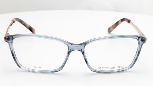 Banana Republic Cate/N OXZ Ice Blue Gold Cat Eye Womens Eyeglasses 53mm - Picture 2 of 7
