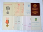Soviet medal Document Lot 12x USSR Ukrainian military certificate veteran WW2