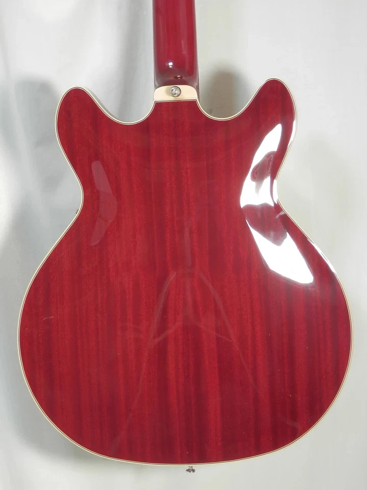 Guild Starfire I DC Cherry Double-Cut Stop-Tail semi-oca elétrica DEMO - Imagem 3 de 4