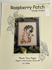 Raspberry Patch Peach Tree Angel Cross Stitch Pattern