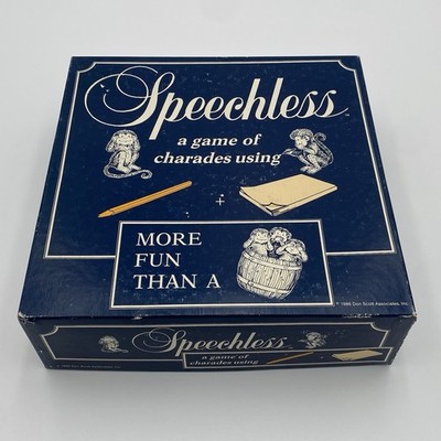 Speechless - A Game of Charades Using Pen & Paper Vintage British Board Game UK