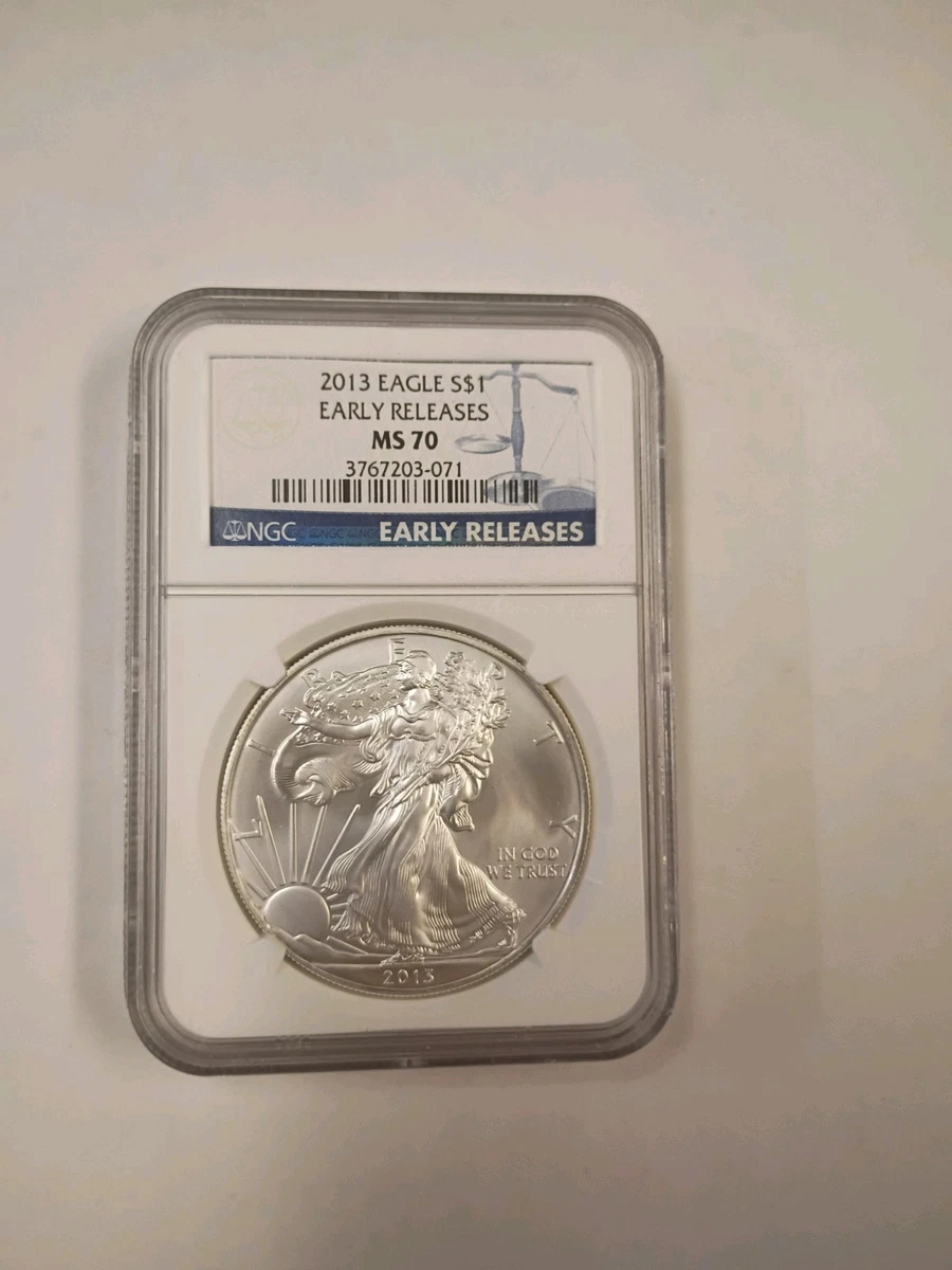 American Eagle MS 70 Graded 2013 Silver Bullion Coins for sale | eBay