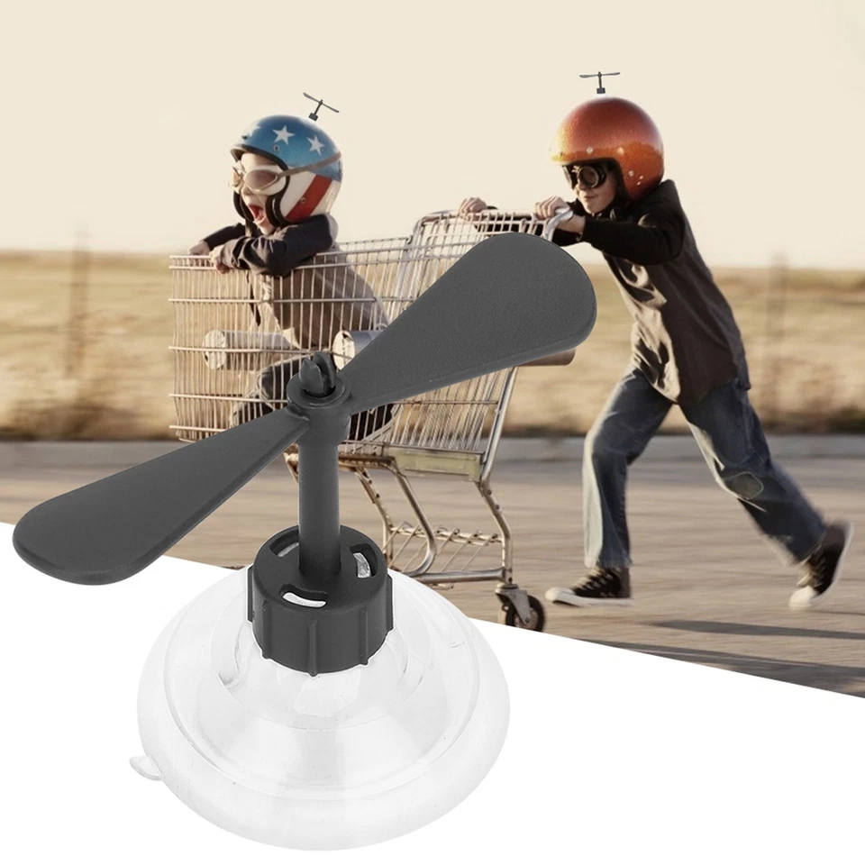 (Negro) Hélice de casco para moto premium goma y plástico con Foto 4 de 4