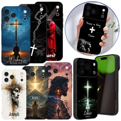 Christian Religious Personalized Case For iPhone 17 16 14 15 13 Soft Phone Cover