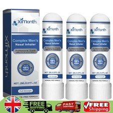 3 Pack Men's Nasal Inhale Complex Men's Nasal Inhaler Professional Grade
