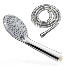 High Pressure Shower Head 5 Settings Handheld Shower Heads Spray 5 FT Hose+///