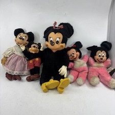 Lot 5 1970s  1980s Disney Minnie Mouse Plush Doll Applause WDP