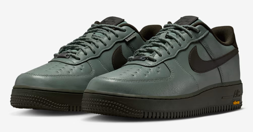 Nike Air Force 1 GTX Vibram Men's Shoes Clay Green/Speed Yellow