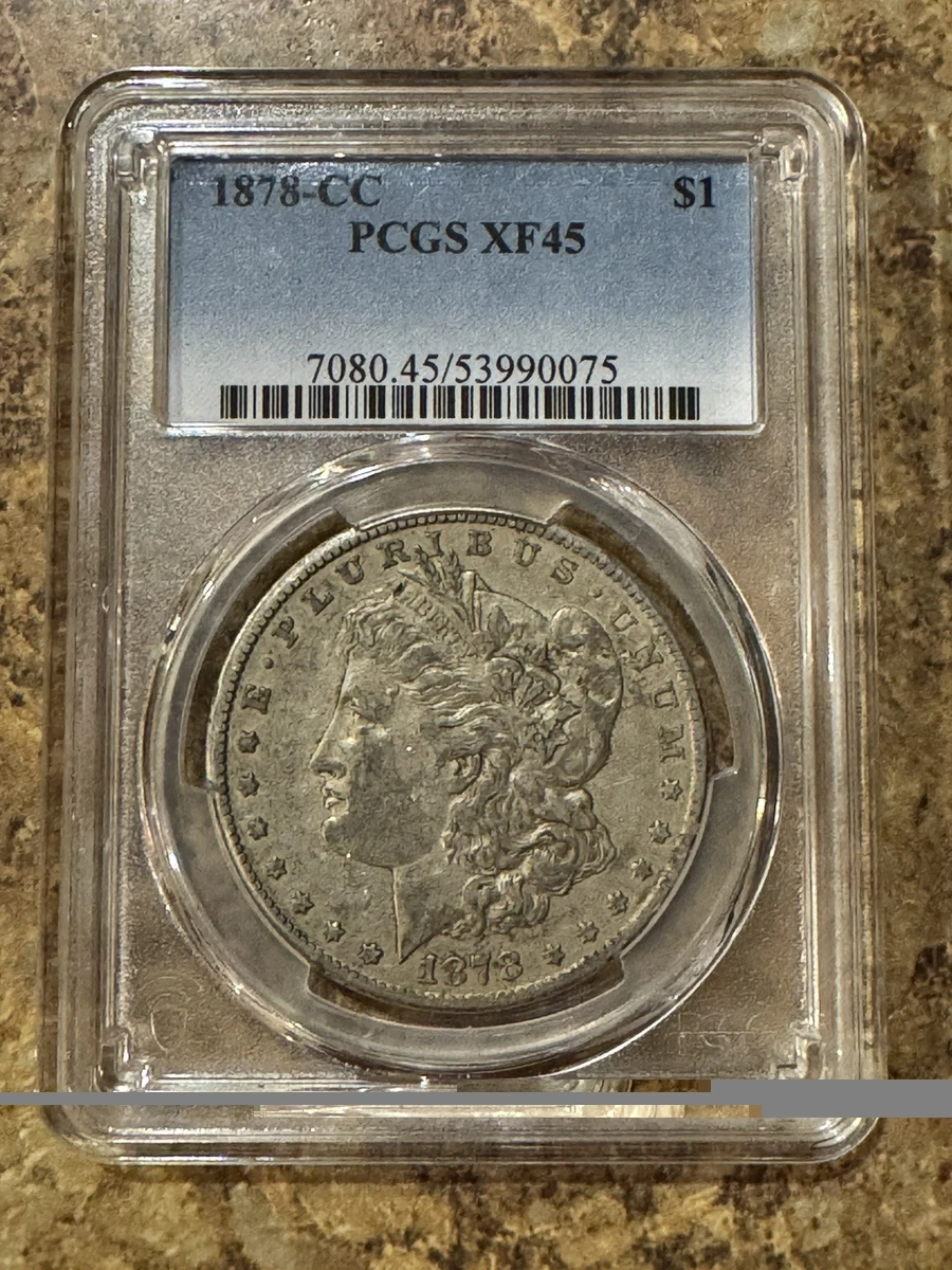 Carson City Grade XF 45 1878 Year Morgan US Dollars (1878-1921