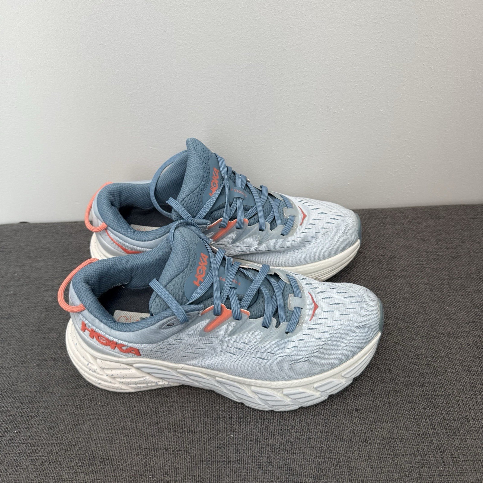 Excellent Hoka One One Gaviota 4 Women's Size 7.5 Running Shoes Blue thumbnail 2