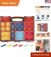 T Tap Wire Connectors Kit with Organizers, 1200PCS 600 Pairs Insulated Wire T...