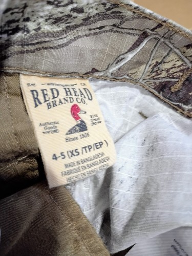 Red Head Brand HTC Pattern Camo Hunting Pants- Childs 4-5 (XS-TP-/EP) - Picture 7 of 8