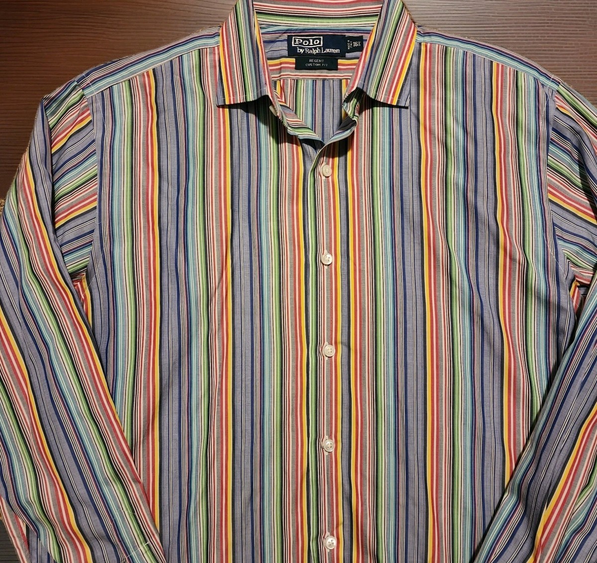 Polo Ralph Lauren Striped Regent Custom Fit Dress Shirt Made In Italy 16.5 Large | eBay Polo Ralph Lauren Striped Regent Custom Fit Dress Shirt Made In Italy 16.5 Large | eBay