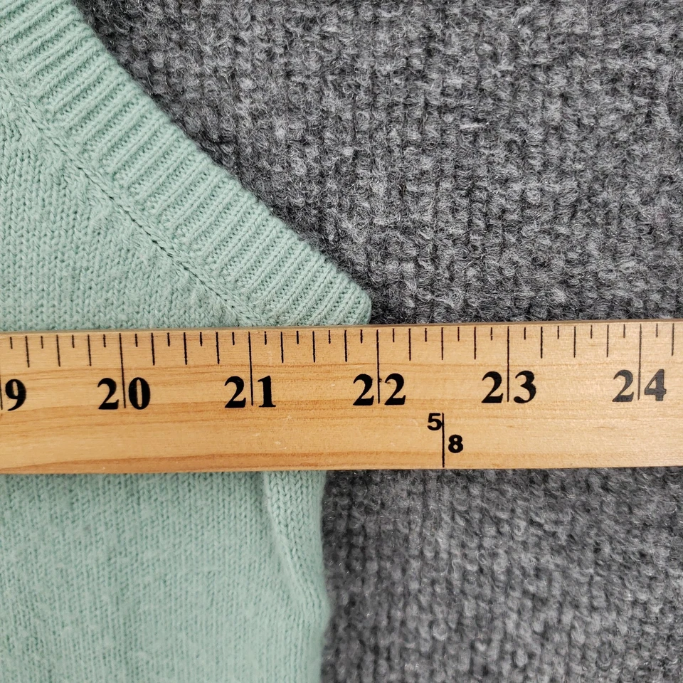 Lyle & Scott Vest Mens L Large Green Pine Valley Orlon Acrylic V Neck Golf USA - Image 3 of 4