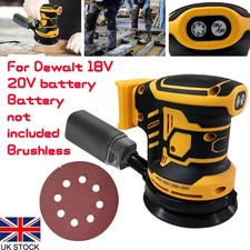 6 Speeds 5" Brushless Electric Random Orbital Sander For Dewalt 18V 20V Battery