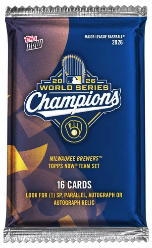 2026 World Series Champions Brewers Topps Now 15 Base Cards only Set Presale - product listing photo