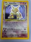 Alakazam 1/102 Holo Rare Unlimited Edition Base Set Pokemon Card 1999 WOTC LP/MP
